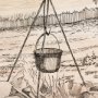 102482-L - Fireside II by Mercana Studio a Hand Embellished Textured Canvas