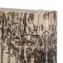 102484-S - Fireside IV by Mercana Studio a Hand Embellished Textured Canvas