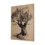 102501-S - Tree Drawing I by Mercana Studio a Hand Embellished Textured Canvas