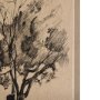 102501-S - Tree Drawing I by Mercana Studio a Hand Embellished Textured Canvas