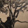 102501-S - Tree Drawing I by Mercana Studio a Hand Embellished Textured Canvas