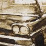 102509-L - Vintage Car Picture I by Mercana Studio a Hand Embellished Textured Canvas