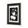 14672 - Pomegranate Branch Silhouette by Mercana Studio Hand Embellished Framed Art Print Matted under Glass