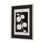 14673 - Lemon Branch Silhouette by Mercana Studio Hand Embellished Framed Art Print Matted under Glass