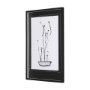 14674 - Organic Line Drawing I by Mercana Studio Hand Embellished Framed Art Print Matted under Glass