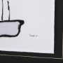 14674 - Organic Line Drawing I by Mercana Studio Hand Embellished Framed Art Print Matted under Glass