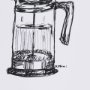 14685 - French Press by Simeng a Framed Art Print Matted under Glass