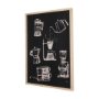 14692 - Coffee Maker Study by Mercana Studio a Hand Embellished Textured Framed Art Print Matted under Glass