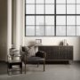 68846 - Grace 70Wx18.5Lx31.25H Two-Tone Brown Solid Wood 6 Drawer Sideboard