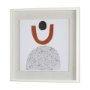 13464 - Tota I by Victoria Borges a Hand Embellished Textured Framed Art Print Matted under Glass