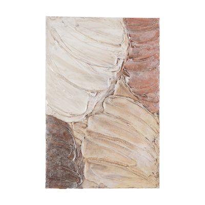102517-CO - Colored Shells I by Studio M a handmade Original Framed Canvas 3D Textured Artwork