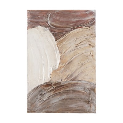 102518-CO - Colored Shells II by Studio M a handmade Original Framed Canvas 3D Textured Artwork