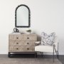 69285 - Leeds 23L x 35H Black Wood Arch Frame Mirror