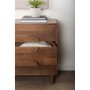 69941 - Astrid  36L x 17W x 30.3H Medium Brown Solid Wood 3 Drawer Cabinet