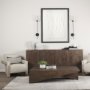14257 - White Vines I by Studio M a handmade Original Framed 3D Textured Artwork under Glass