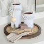 68915 - Farmhampton Small Gray Spoked Ceramic Vase 