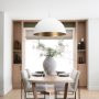 70103 - Doma 36" Round White Dome Pendant Light