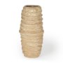 70212 - Kamli Small Beige Paper Mache Vase