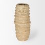 70212 - Kamli Small Beige Paper Mache Vase