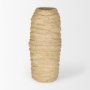 70213 - Kamli Large Beige Paper Mache Vase