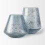 70351 - Robyn Short Blue Glass Vase