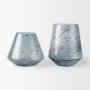 70351 - Robyn Short Blue Glass Vase