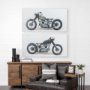 101734-L - Lets Roll II White by James Wiens a Hand Embellished Textured Canvas