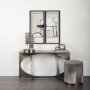 14414 - Neutral Shapes I by Mercana Studio a Hand Embellished Textured Framed Art Print Matted under Glass