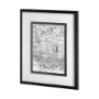 11867 - B&W City Scene I by Melissa Wang a Hand Embellished Textured Framed Art Print Matted under Glass