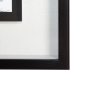 11867 - B&W City Scene I by Melissa Wang a Hand Embellished Textured Framed Art Print Matted under Glass