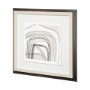 11013 - Custom Abstract Logic III by June  Vess a Framed Art Print Matted under Glass