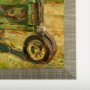 13984 - Rustic Tractors I by Mercana Studio a Hand Embellished Textured Framed Art Print Matted under Glass
