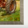 13985 - Rustic Tractors II by Mercana Studio a Hand Embellished Textured Framed Art Print Matted under Glass