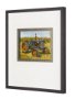 13986 - Rustic Tractors III by Mercana Studio Hand Embellished Textured Framed Art Print Matted under Glass