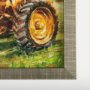 13987 - Rustic Tractors IV by Mercana Studio a Hand Embellished Textured Framed Art Print Matted under Glass