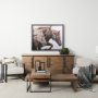 14105 - Bold Equine - Run by Mercana Studio a Hand Embellished Textured Framed Photo Art Print Matted under 