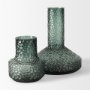 70364 - Jolene 7" Green Waterglass Glass Vase