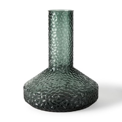 70365 - Jolene 11.8" Green Waterglass Glass Vase