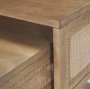 69900 - Grier Set of 2 Light Brown Solid Wood w/ Cane Nesting Accent Tables