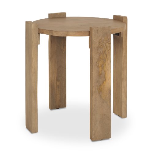 70115 - Evelyn Light Brown Round End/Side Table