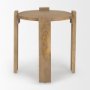 70115 - Evelyn Light Brown Round End/Side Table