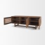 69897 - Grier 65" Medium Brown Wood W/ Cane Media Console