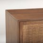 69897 - Grier 65" Medium Brown Wood W/ Cane Media Console