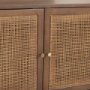 69897 - Grier 65" Medium Brown Wood W/ Cane Media Console