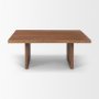 69903 - Grier  42" Square Medium Brown Solid Wood w/ Cane Coffee Table