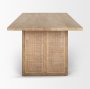 69905 - Grier 84" Light Brown Wood w/ Cane Dining Table