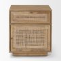 69935 - Grier Light Brown Wood w/ Cane End Table