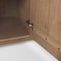 69884 - Terra Light Brown Wood Fluted Sideboard