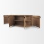 69884 - Terra Light Brown Wood Fluted Sideboard
