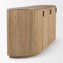 69884 - Terra Light Brown Wood Fluted Sideboard